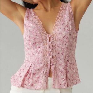 Reformation Christina Top in Pink - US 4